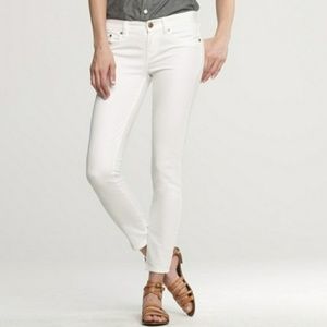 NWT J.Crew Toothpick Ankle Jeans, White